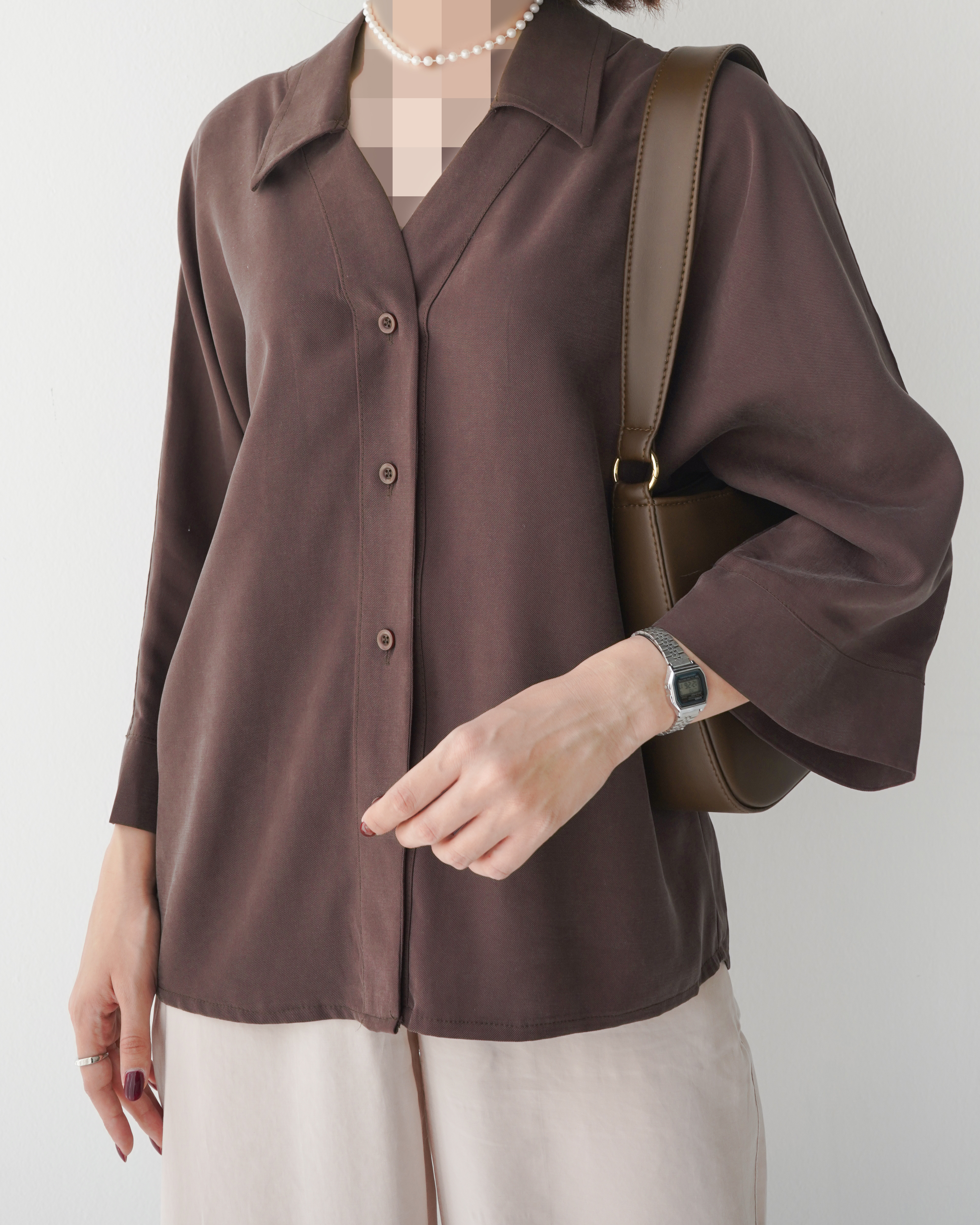 RD-0037 شومیز آستینبلند کد 1506 - تصویر 1